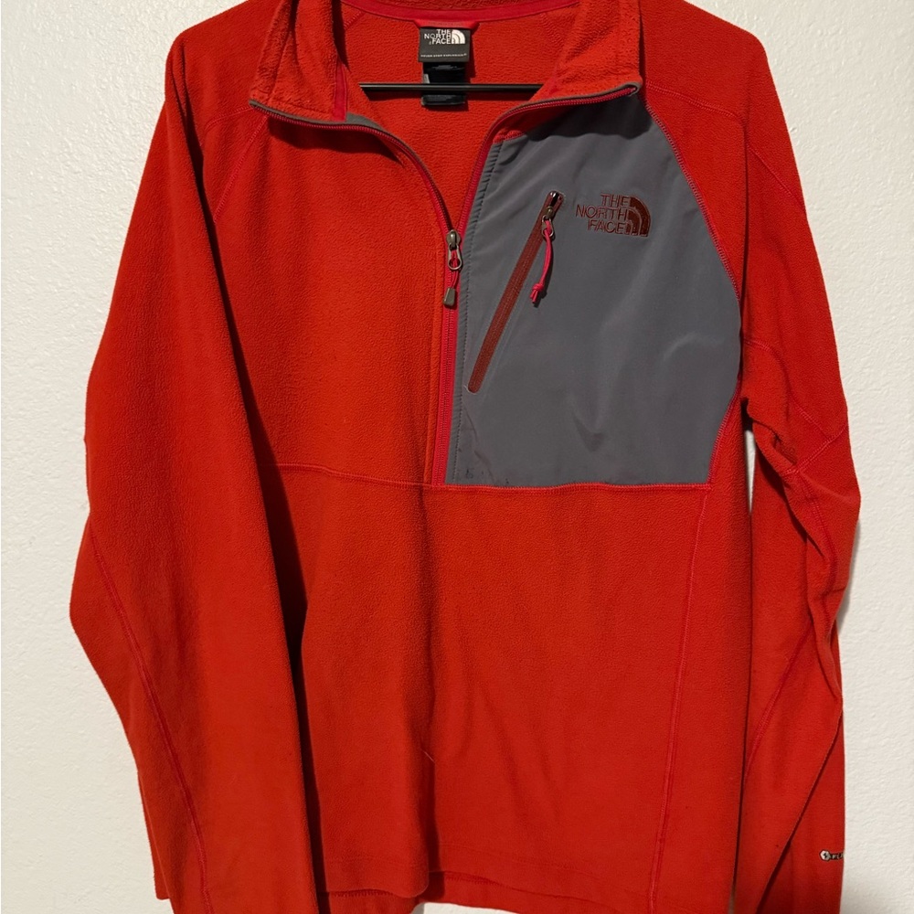 The North Face Men's Red and Gray Performance Jacket